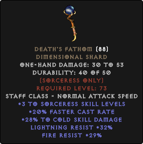 diablo 2 death set