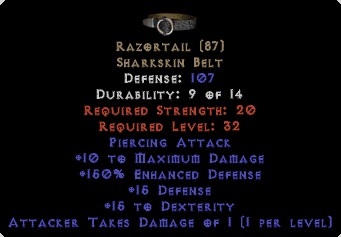 Buy Diablo 2 Razortail – 150% ED – [Perfect] At D2trophy.com